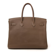 The most iconic bag of the century: the Hermès Birkin 35 Etoupe Togo