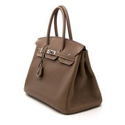 Buy and sell your secondhand Hermès Birkin 35 Etoupe Togo for the best price of 2017!