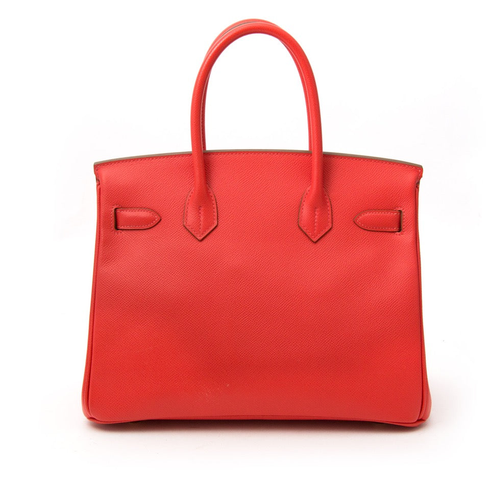 koop veilig online aan de best prijs As New Hermes Birkin 30 Rose Jaipur Epsom GHW