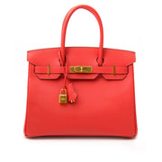 koop veilig online aan de beste prijs As New Hermes Birkin 30 Rose Jaipur Epsom GHW