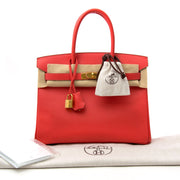 shop online best hermes christmas gift , skip the waitinglist invoice included As New Hermes Birkin 30 Rose Jaipur Epsom GHW