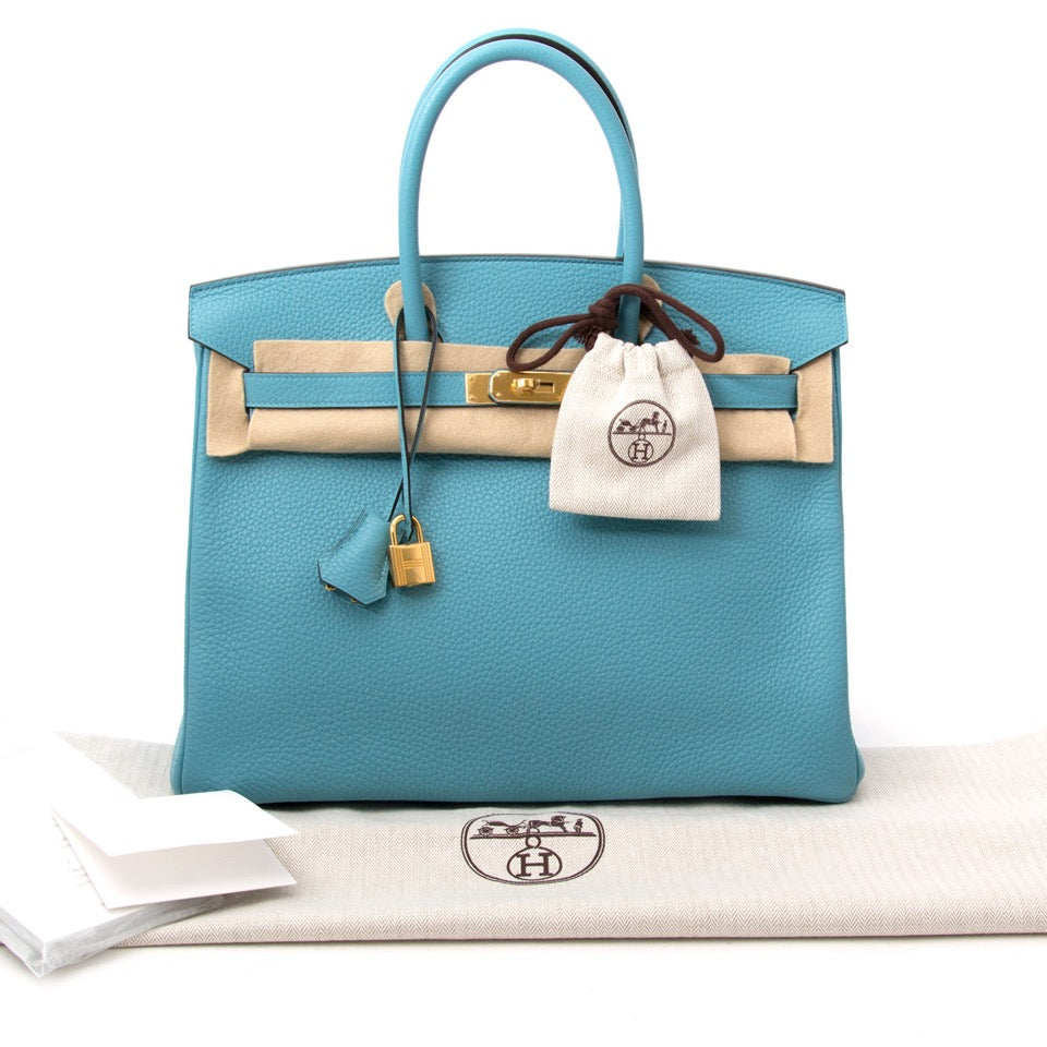 Hermes Birkin 35 Bleu Saint Cyr Torrion Clemence is the best Christmas gift of the year.
