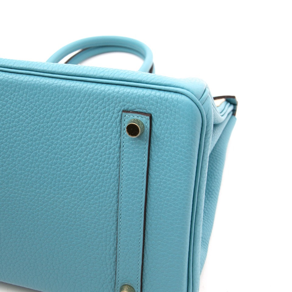 Next day delivery and perfect service when you buy this Hermes Birkin 35 Bleu Saint Cyr Torrion Clemence