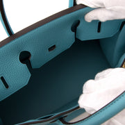 Looking for a luxurious Christmas gift to start off 2017 right? Hermes Birkin 35 Bleu Saint Cyr Torrion Clemence available online.