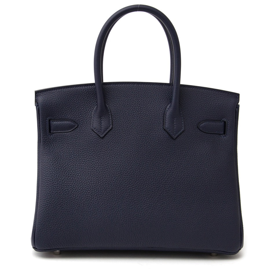 koop veilig online aan de beste prijs Brand NEW Hermes Birkin 30 Togo Blue Nuit