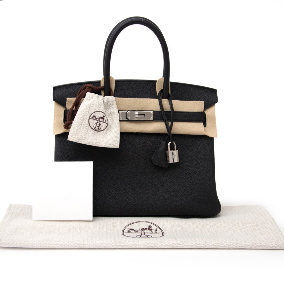 Vintage Hermes Birkin Black Togo leather 30 for the right price at labellov no waitinglist.