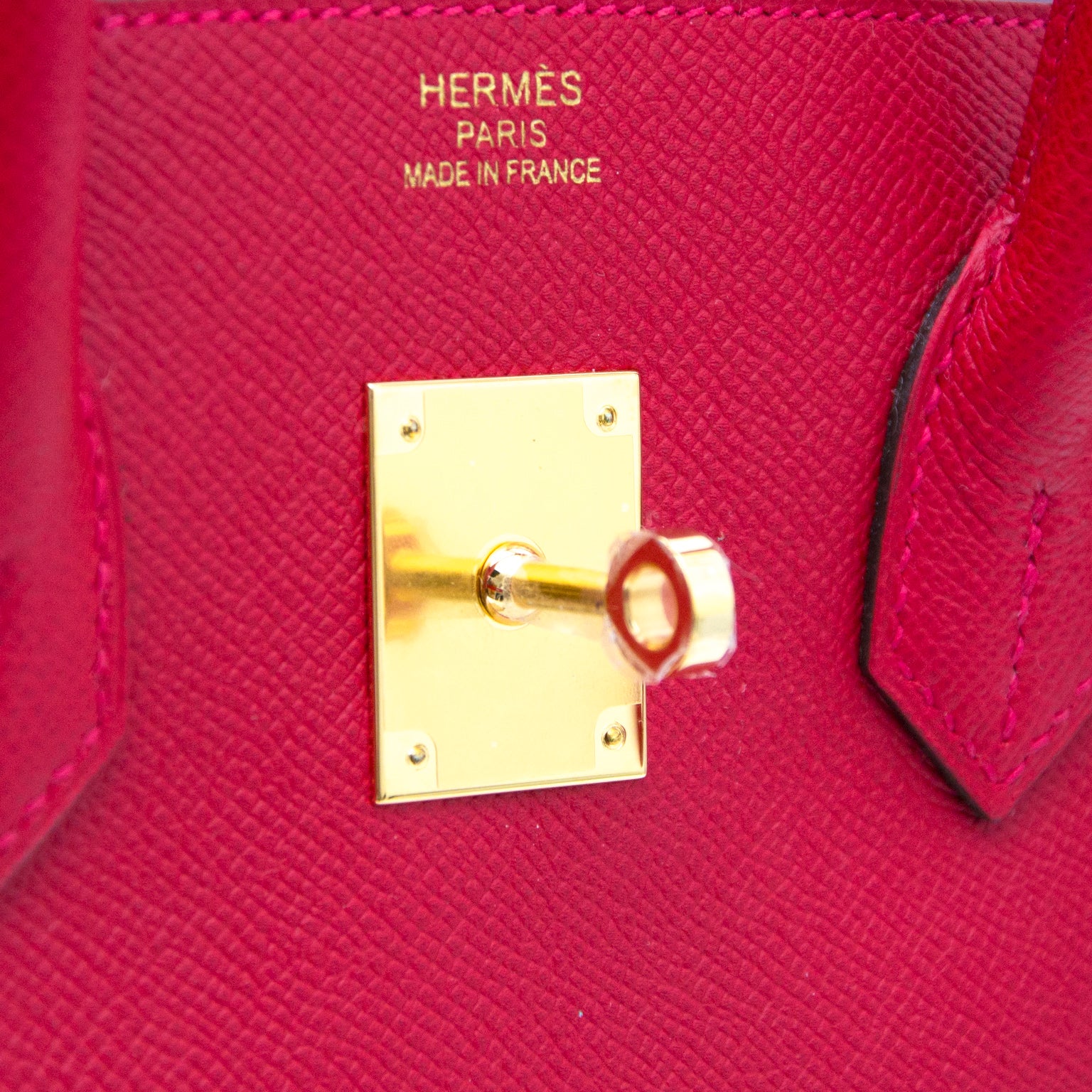 Brand New Hermès Birkin 35 Rouge Casaque Epsom GHW