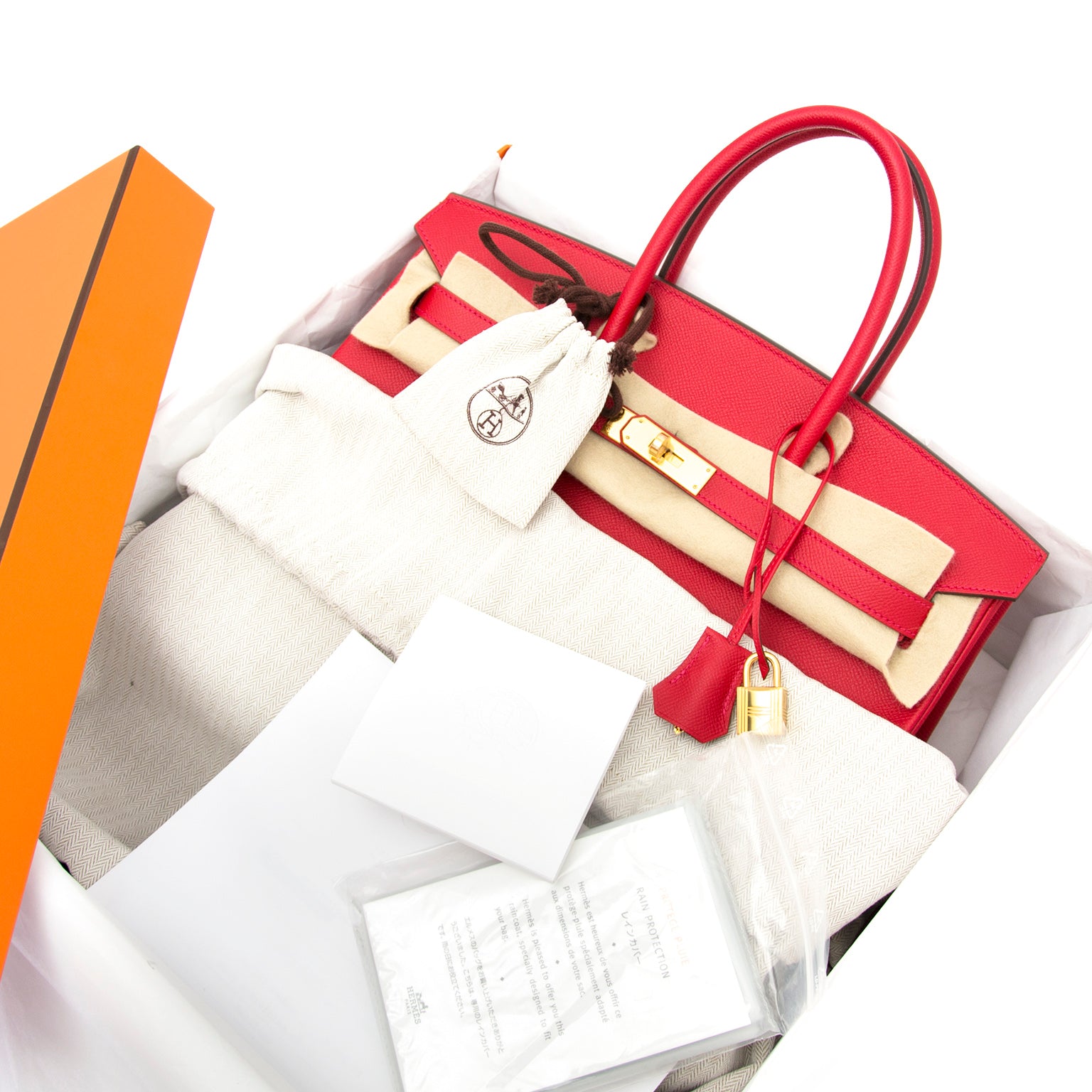Hermès Birkin 35 rouge casaque epsom ghw nu online bij labellov.com zonder wachtlijst.