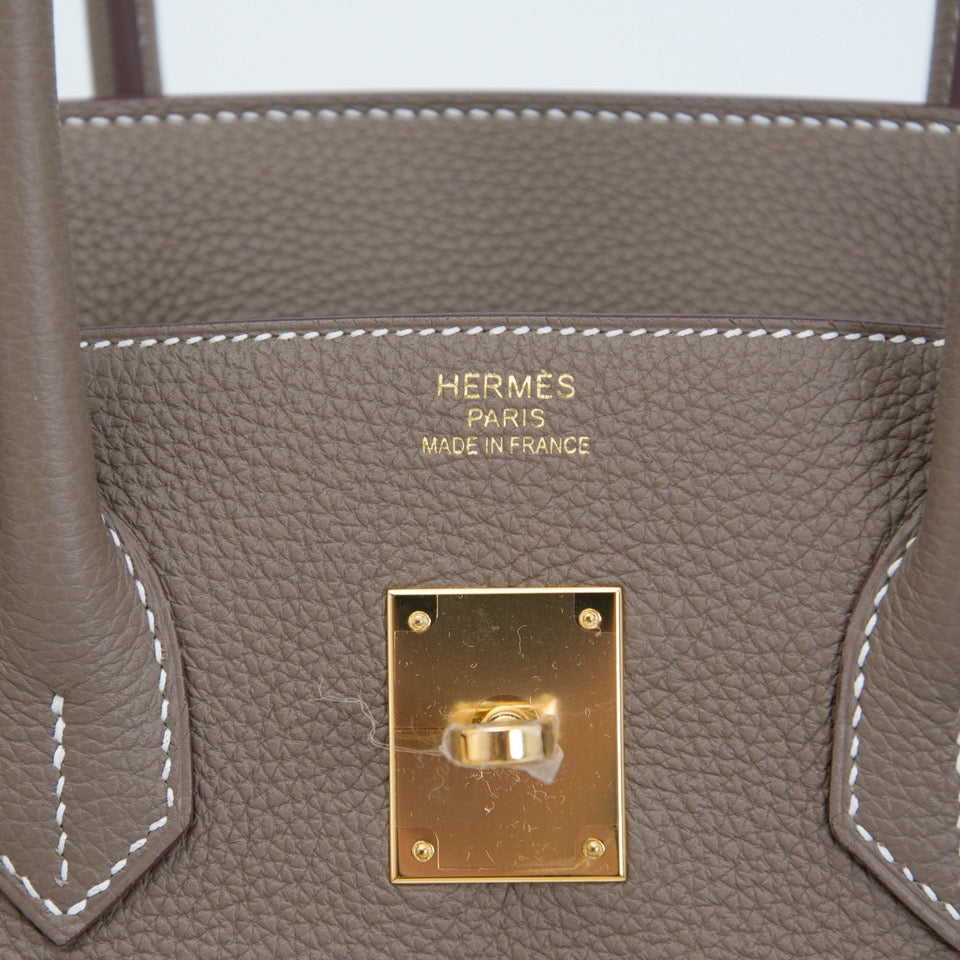 shop safe online worldwideshipping brand new store fresh 100% authentic Brand New Hermes Birkin 35 Togo Etoupe GHW