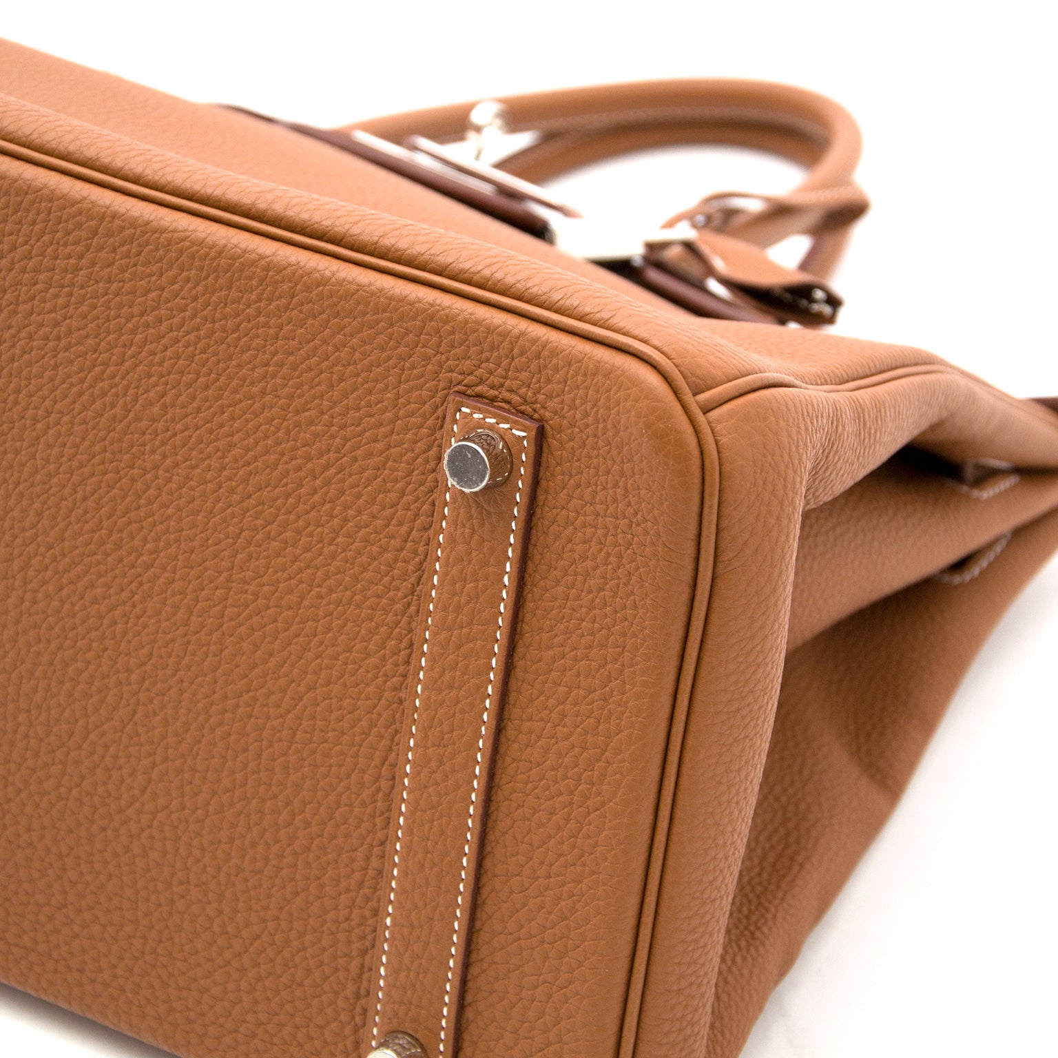 As New Hermès Birkin 35 Veau Togo Gold PHW