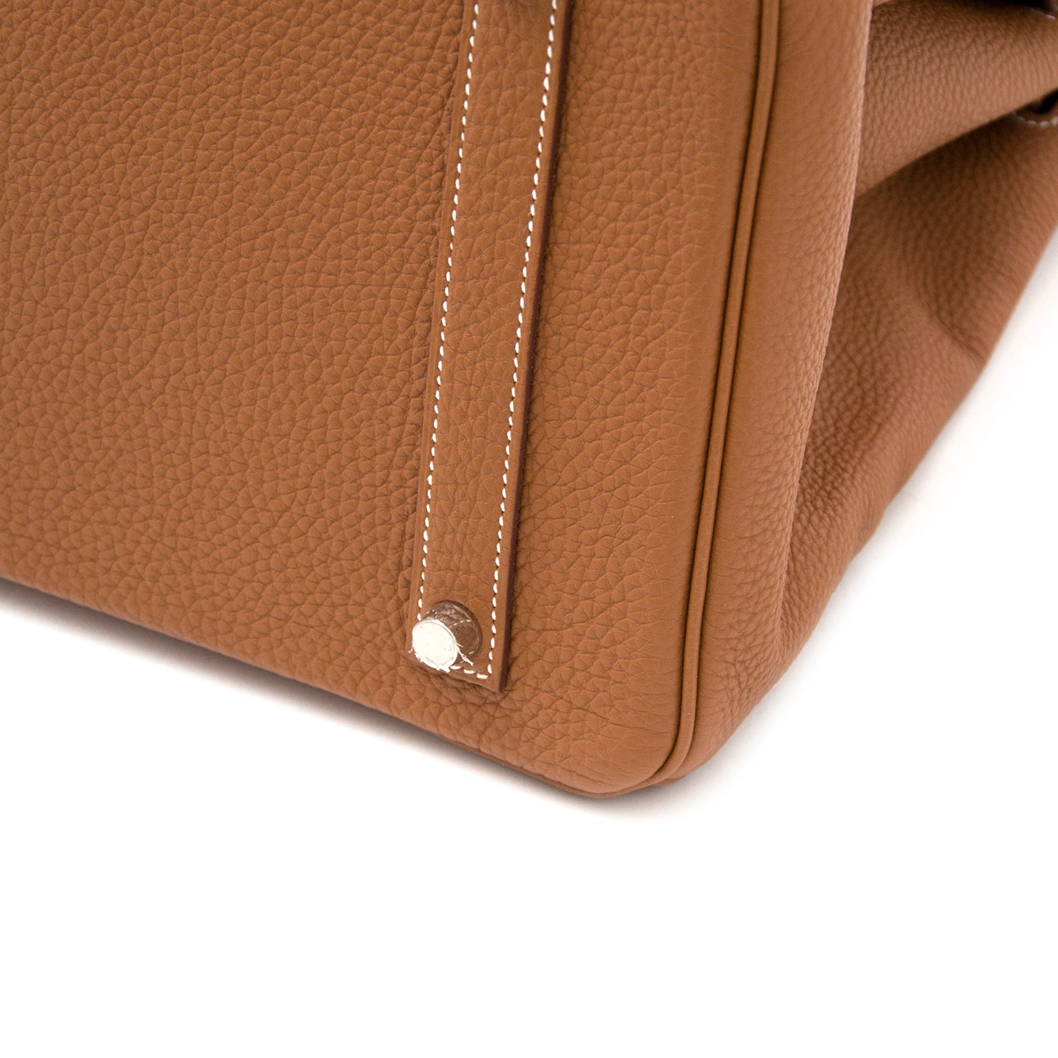 shop online your Hermes As New Hermes Birkin 35 Veau Togo Gold PHW invoice include
