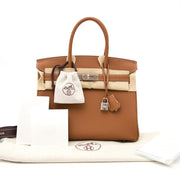 100%authentieke hermes tassen te koop bij labellov.com hermes birkin 30 goud togo zilver