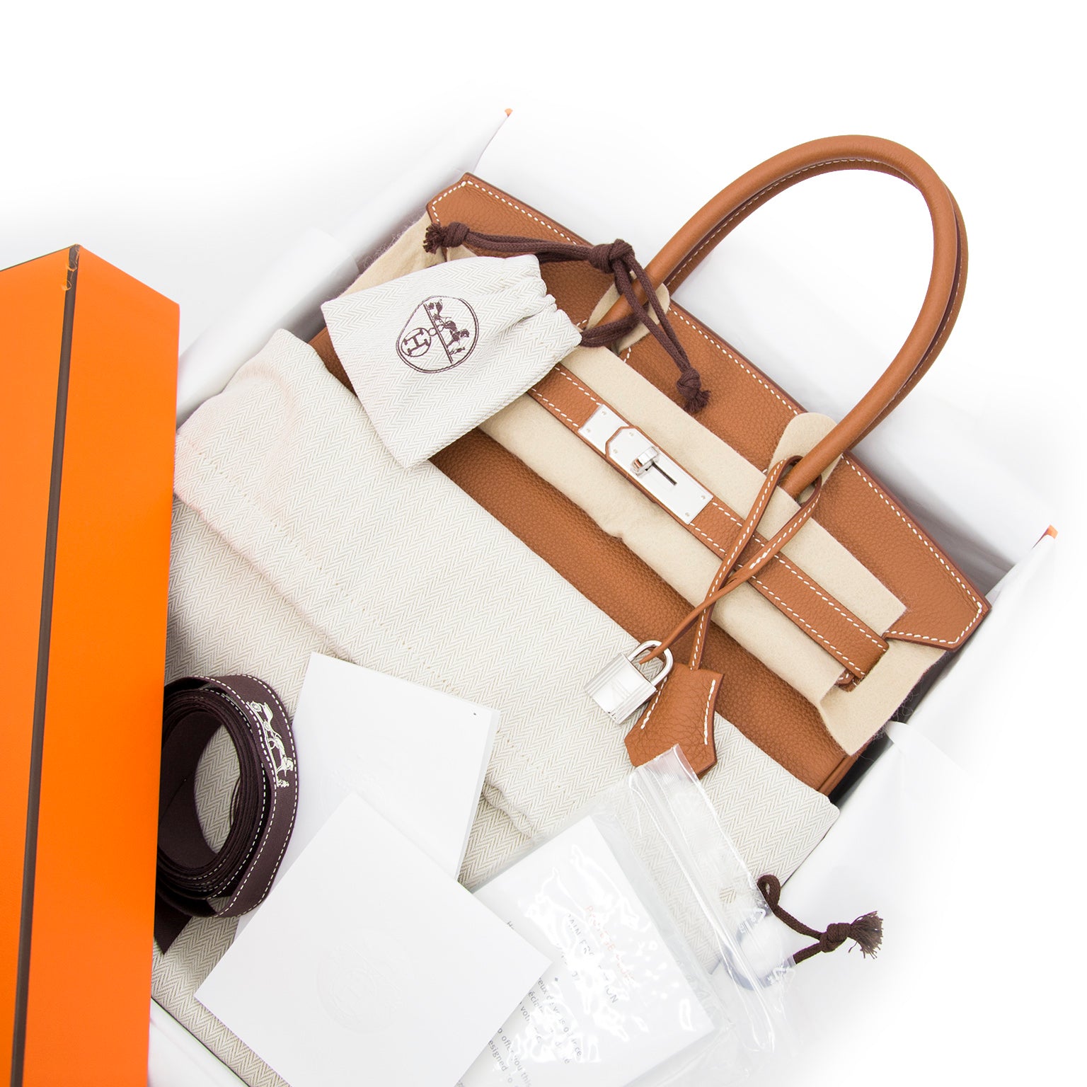 Koop nu online bij labellov.com uw hermes birkin 30 gold togo phw 100% authentiek