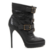 Burberry Black Buckled Ankle Boots for the best price at Labellov secondhand luxury
