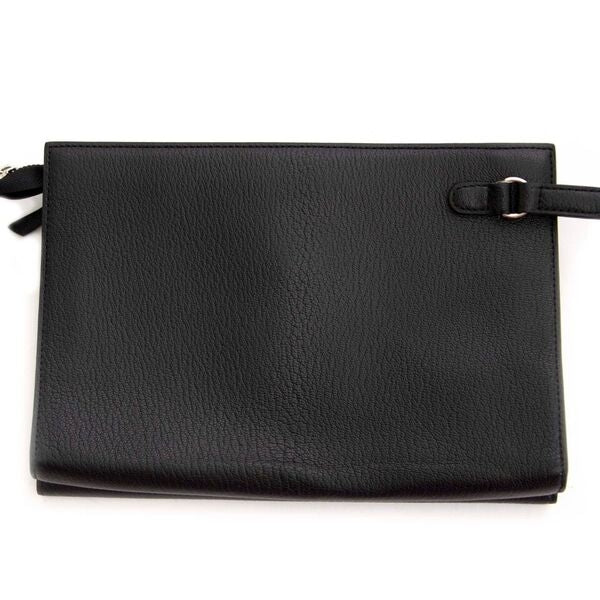 Delvaux Black Leather Pochette