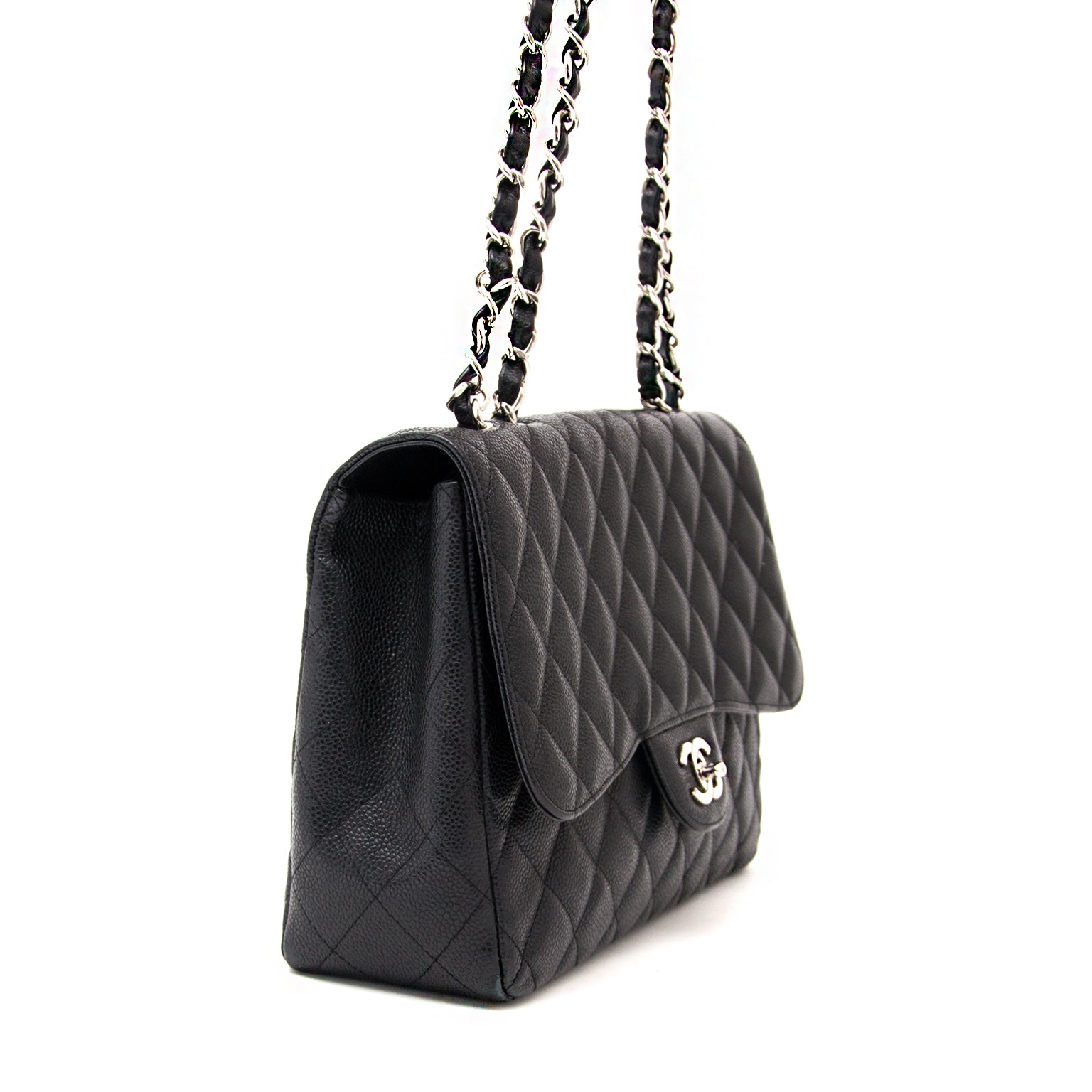 shop safe online at the best price Chanel jumbo flap bag like new webshop www.labellov.com