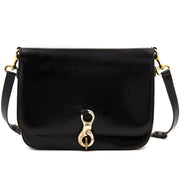 shop your designer luxury Delvaux Black Leather Shoulderbag at the best price seocndhand