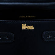achete ren ligne comme neuf sac a main Delvaux Black Leather Shoulderbag