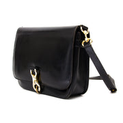 koop veilig online aan de beste prijs Delvaux Black Leather Shoulderbag