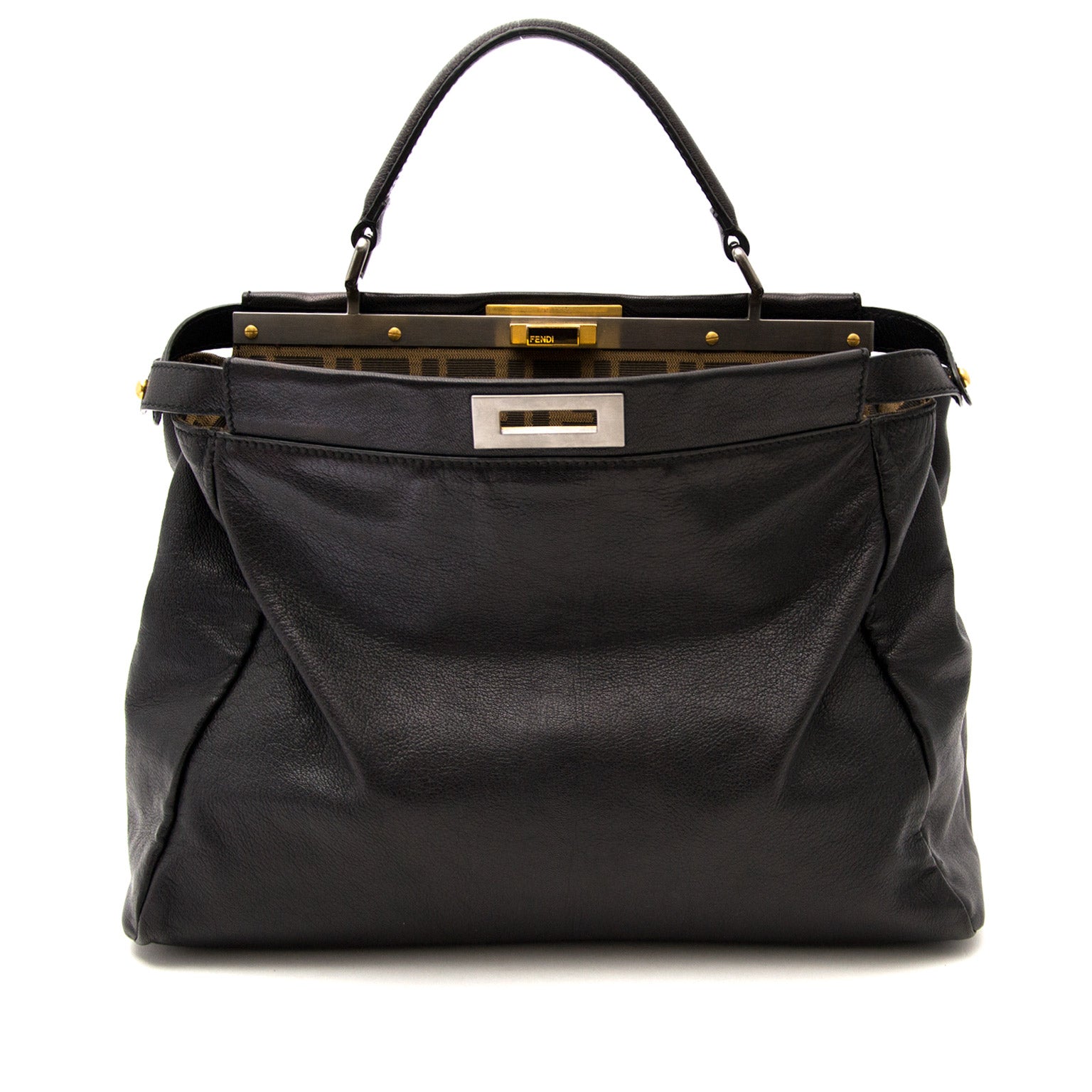 Labellov.com online veilig shoppen Fendi Black Medium Peekaboo tegen de beste prijs