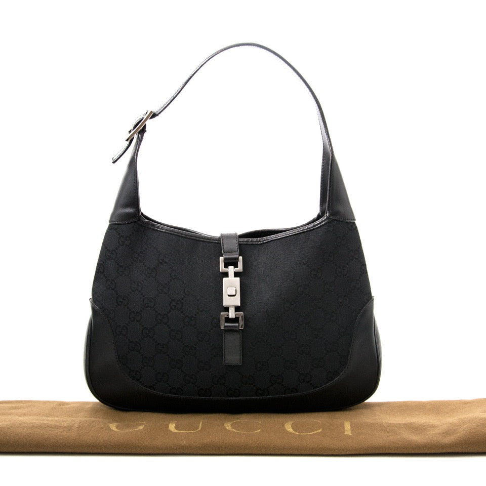 acheter en ligne comme neuf sac a main Gucci Jackie Black Canvas anvers , Belgique
