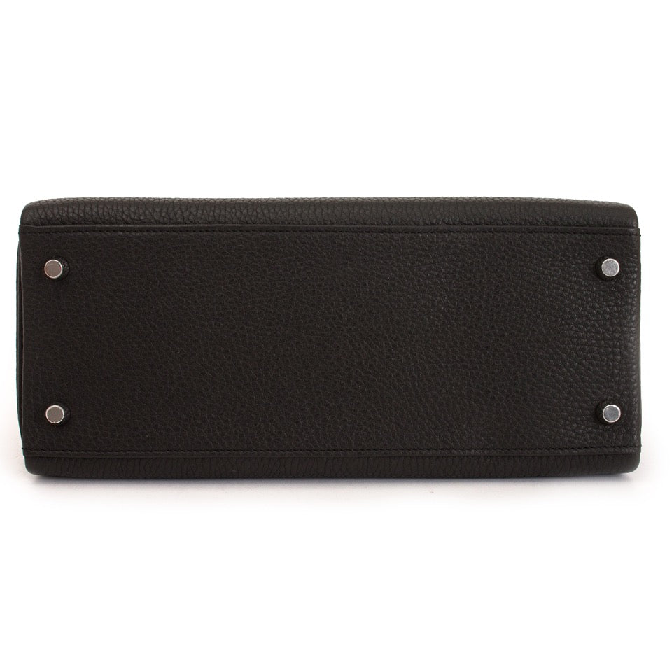 worldwide luxury bags Brand New Black Hermes Kelly Retourne 28 Clemence Taurillon worldwide shipping