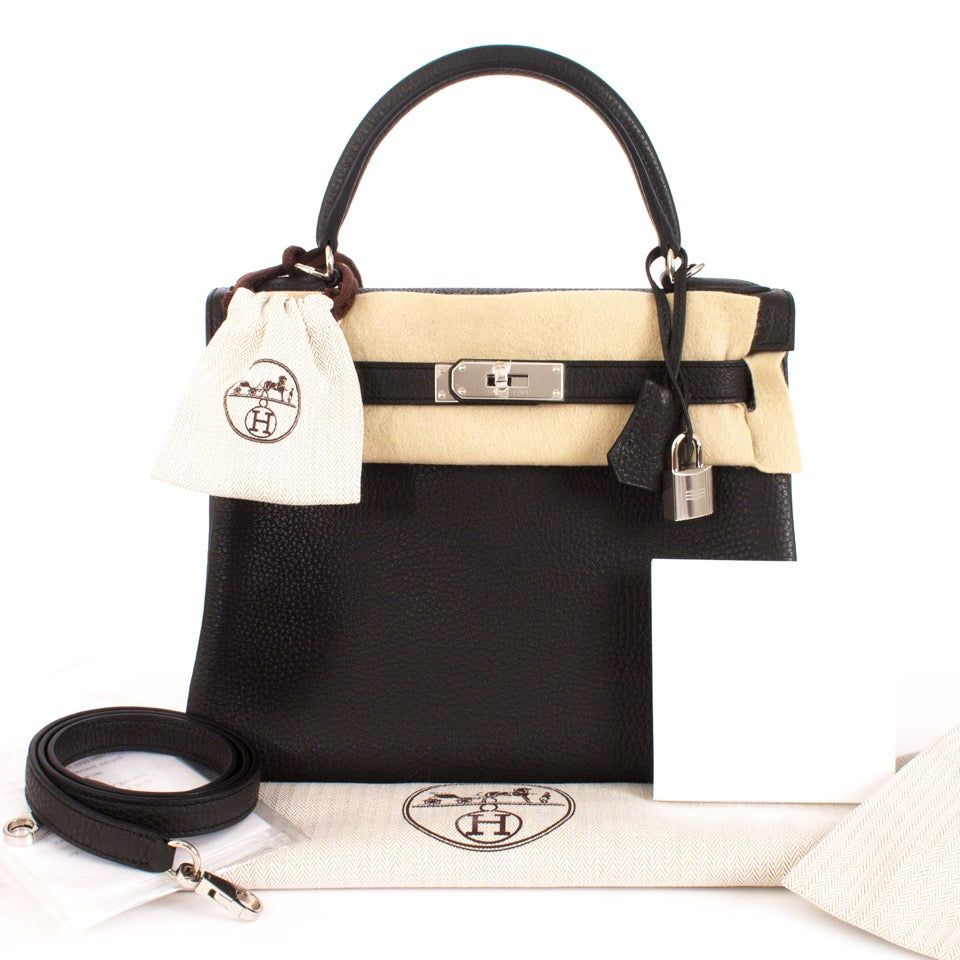 skip the waitinglist storefresh Brand New Black Hermes Kelly Retourne 28 Clemence Taurillon