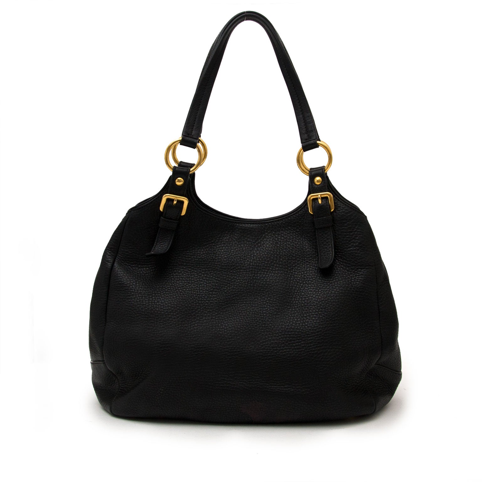 Authentieke Prada Black Schoudertas leder en nylon voor de juiste prijs bij LabelLOV vintage webshop. Prada Black Shoulder Bag Leather and nylon. Veilig online winkelen. Luxe, vintage, mode. Antwerpen, België.