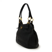 Buy Prada Black Shoulder Bag Leather and nylon at the right price at LabelLOV vintage webshop. Luxe, vintage, fashion. Safe and secure online shopping. Antwerp, Belgium.
