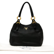 Buy Prada Black Shoulder Bag Leather and nylon at the right price at LabelLOV vintage webshop. Luxe, vintage, fashion. Safe and secure online shopping. Antwerp, Belgium.