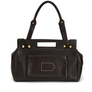 koop veilig online aan de beste prijs Delvaux Benjamin Dark Brown Bag net als nieuw