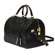 shop safe online secondhand Louis Vuitton Limited Edition Black Embossed Leather Speedy Cube Bag online