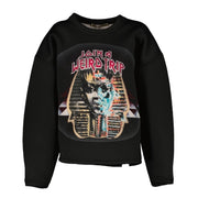 Balenciaga Black Neoprene Egypto-Punk Sweater