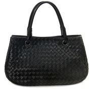 achetez Bottega Veneta Black Leather Small Shopping Bag chez labellov pour le meilleur prix