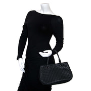 koop Bottega Veneta Black Leather Small Shopping Bag bij labellov antwerpen