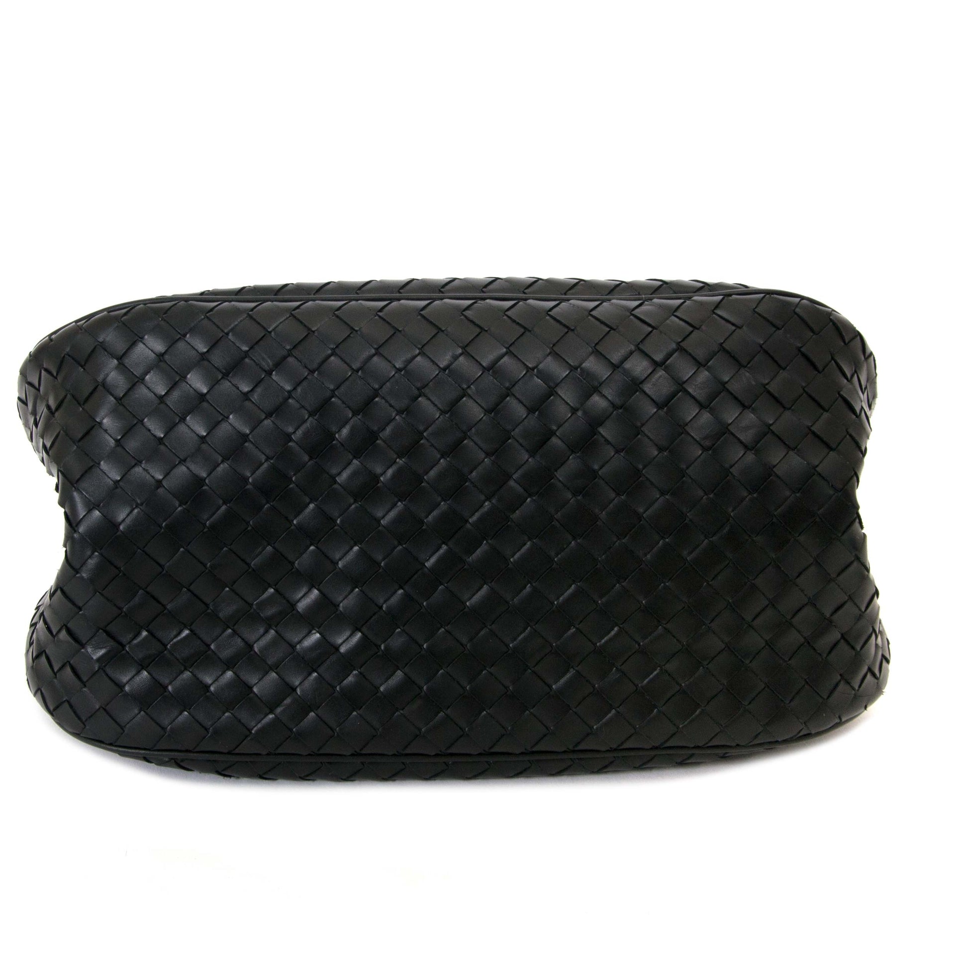 buy Bottega Veneta Black Leather Small Shopping Bag and pay save online