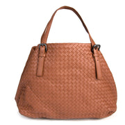 Bottega Veneta Brown Intrecciato Nappa Large Cesta Bag te koop bij Labellov tweedehands luxe in Antwerpen en wereldwijd