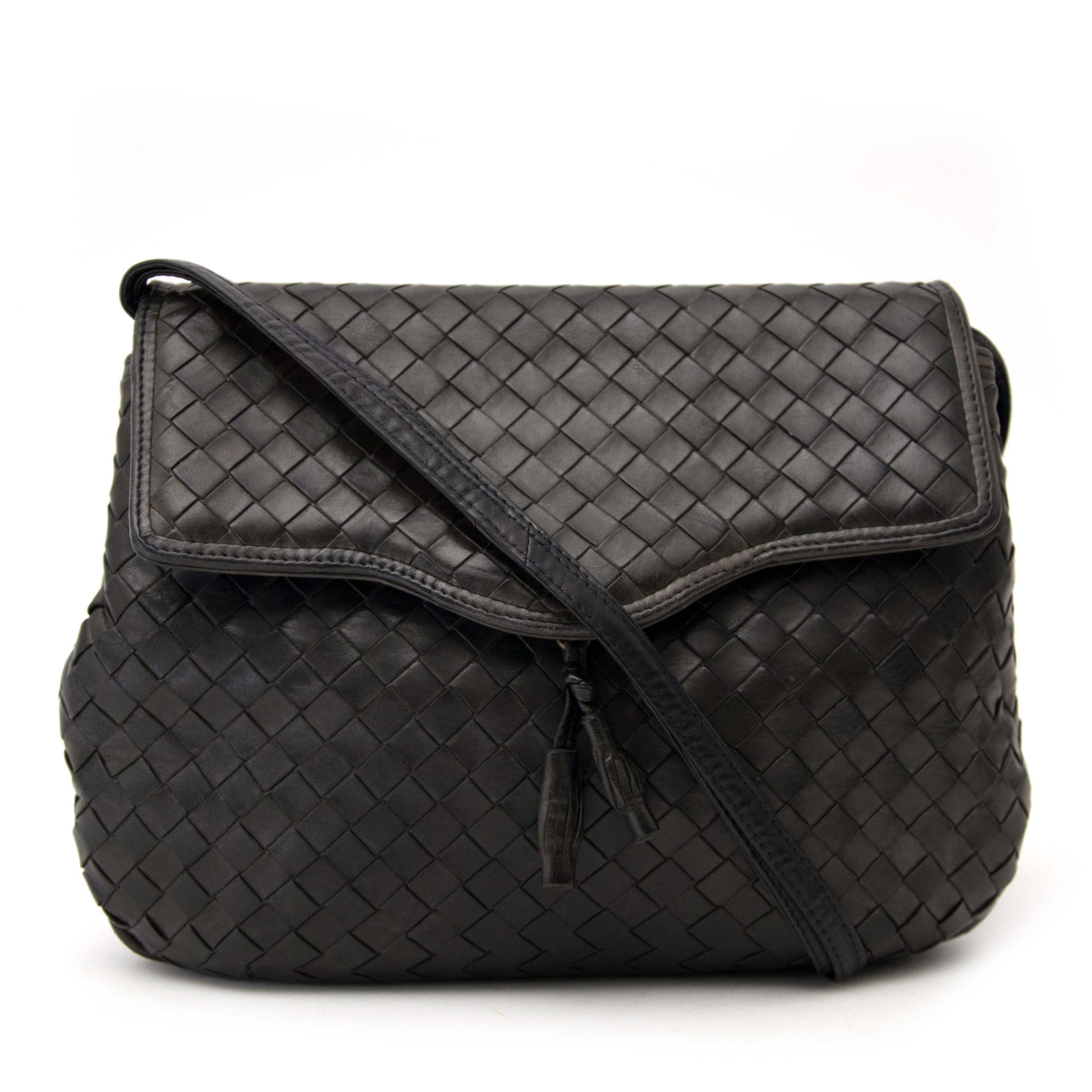 Bottega Veneta Vintage Geweven Schoudertas