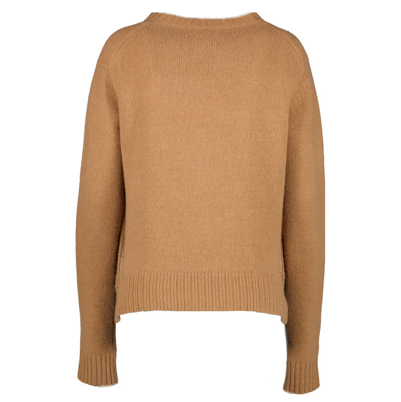 Shop safe online at Labellov in Antwerp, Brussels and Knokke this 100% authentic second hand Bottega Veneta Brown Wool/Calf Sweater - Size 40