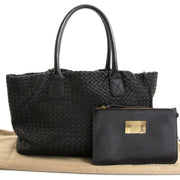 Authentieke tweedehands Bottega Veneta Black Cabat Bag koop online webshop LabelLOV