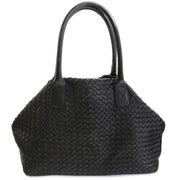 Authentic second hand Bottega Veneta Black Cabat Bag buy online webshop LabelLOV