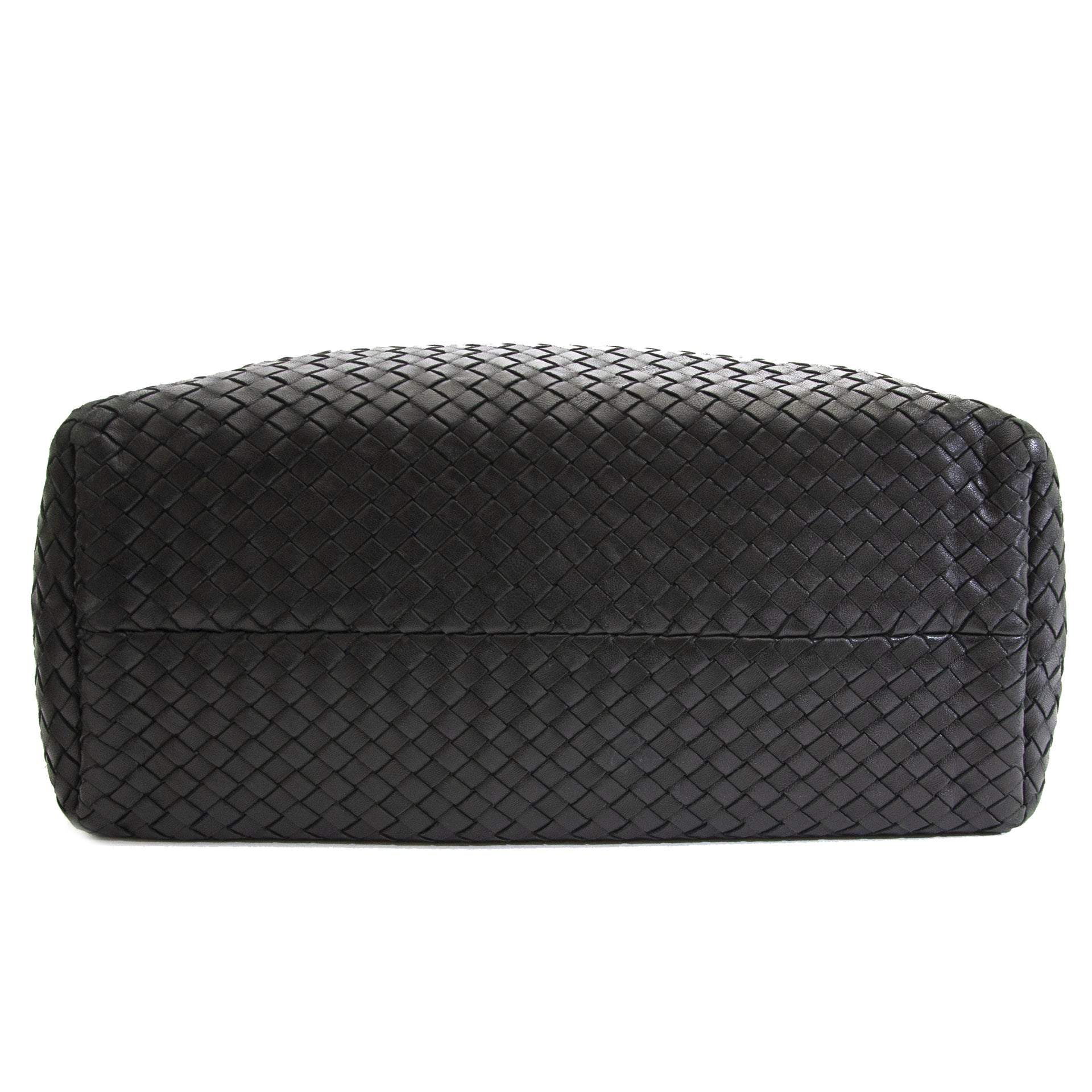 Authentic second hand Bottega Veneta Black Cabat Bag buy online webshop LabelLOV
