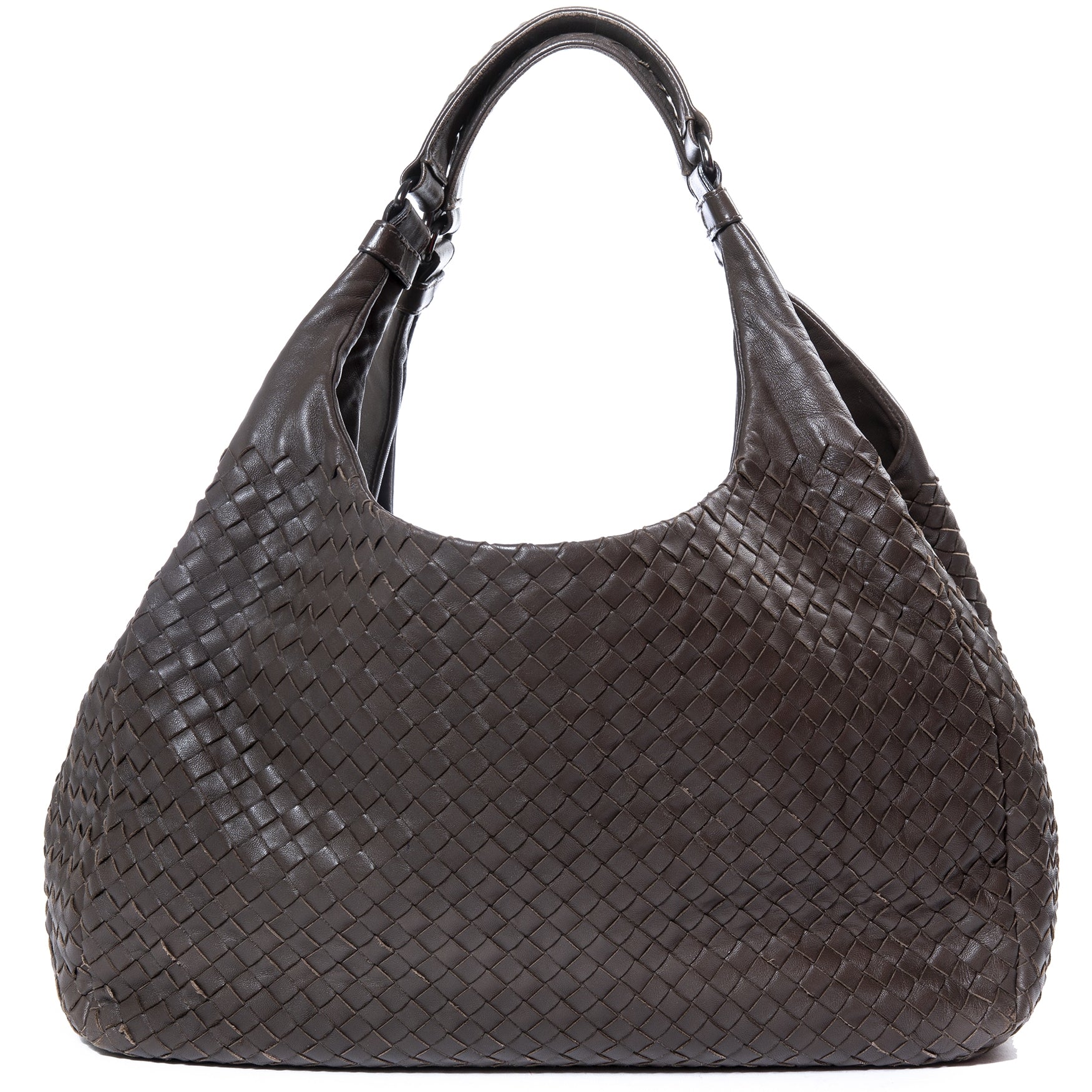 Bottega Veneta Brown Intrecciato Nappa Shoulder Bag