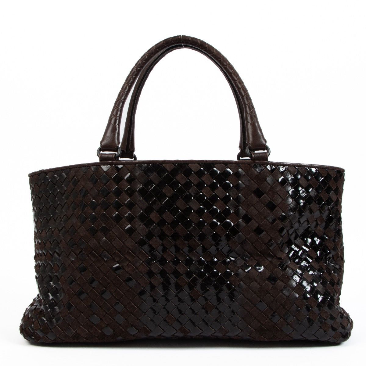 Shop an authentic second hand Bottega Veneta Brown Leather Top Handle on Labellov.com