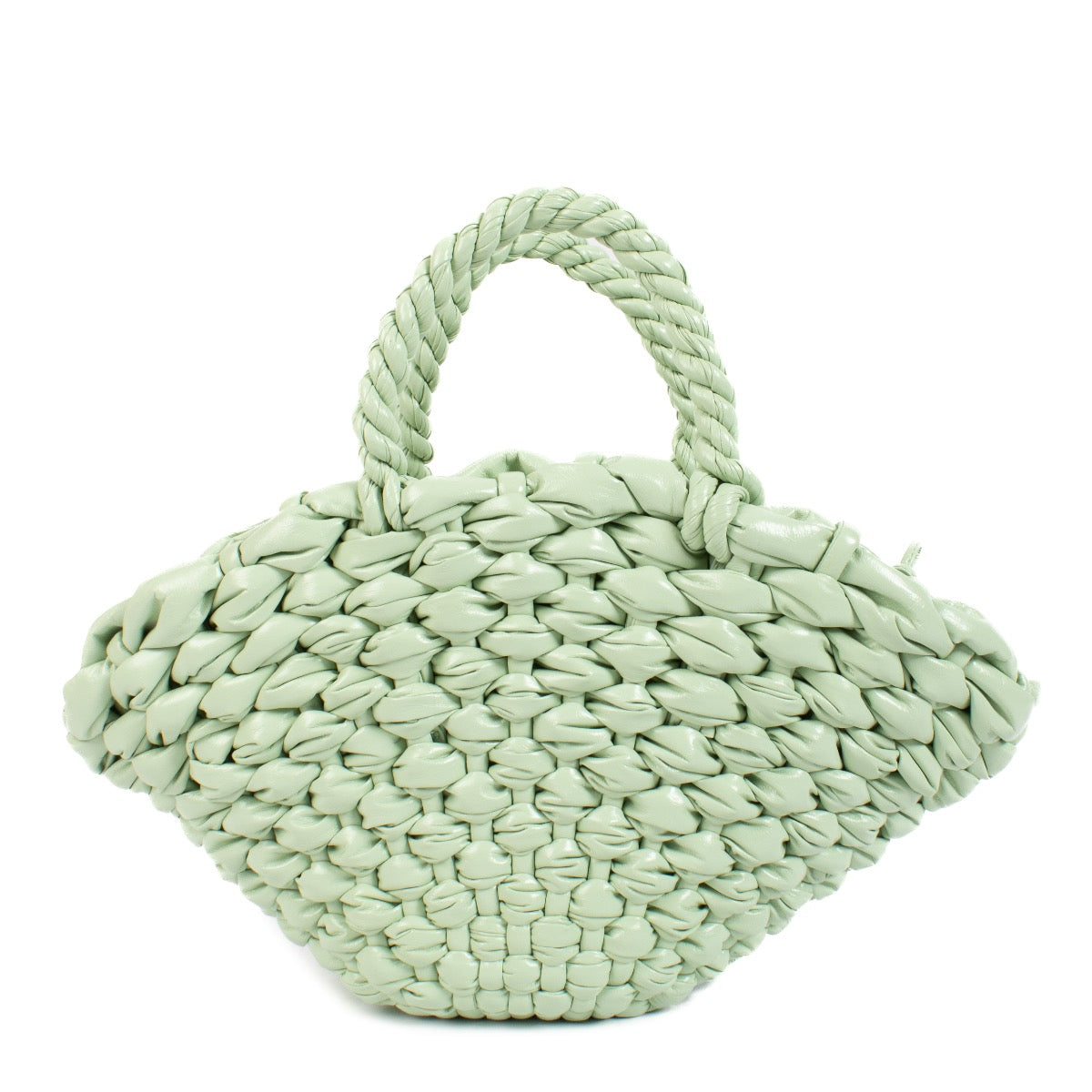 shop 100% authentic second hand Bottega Veneta Fresh Mint Small Clam Bag on Labellov.com