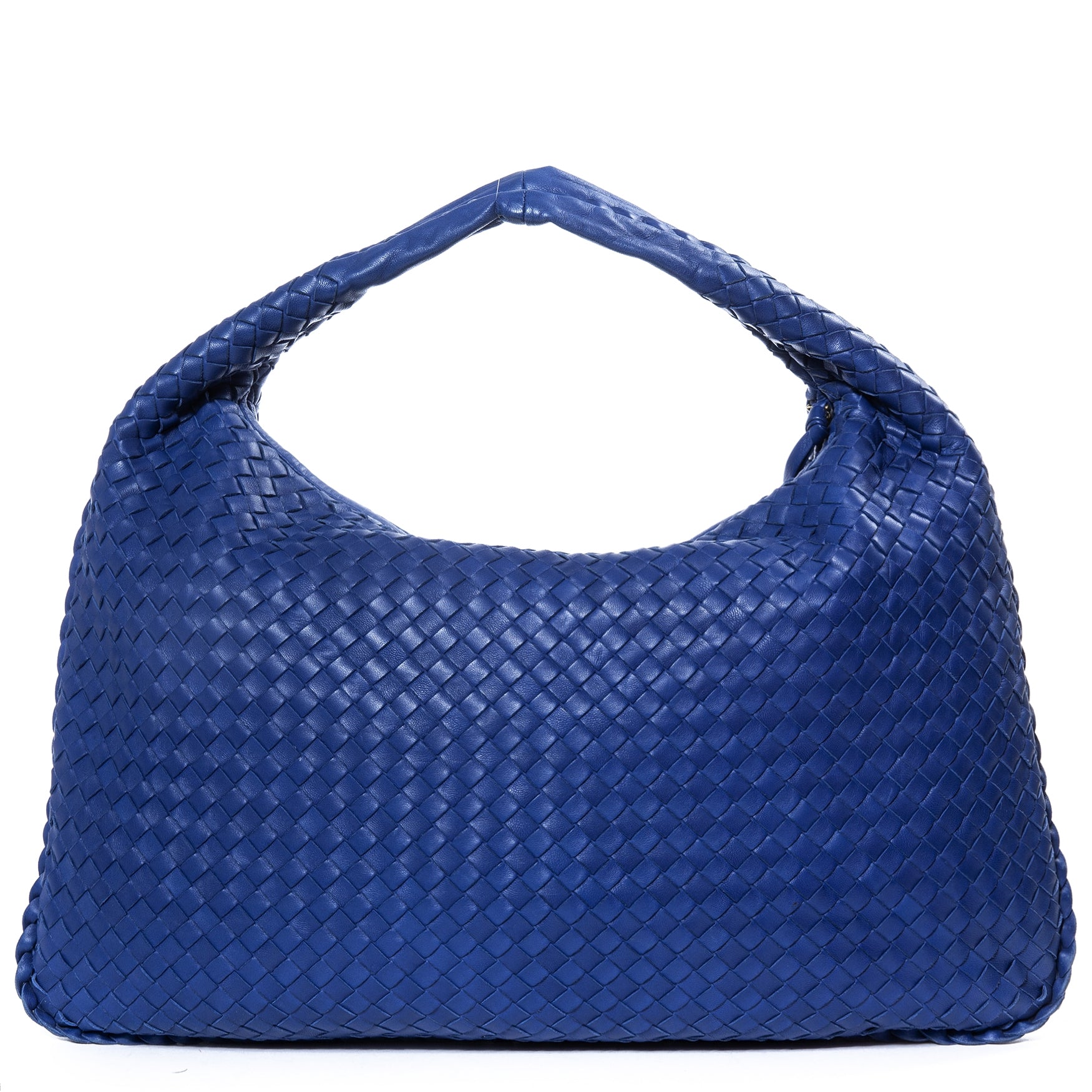 Bottega Veneta Intrecciato Blue Large Nappa Hobo Bag kopen en verkopen aan de beste prijs
