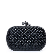 Bottega Veneta Black Knot Clutch for sale