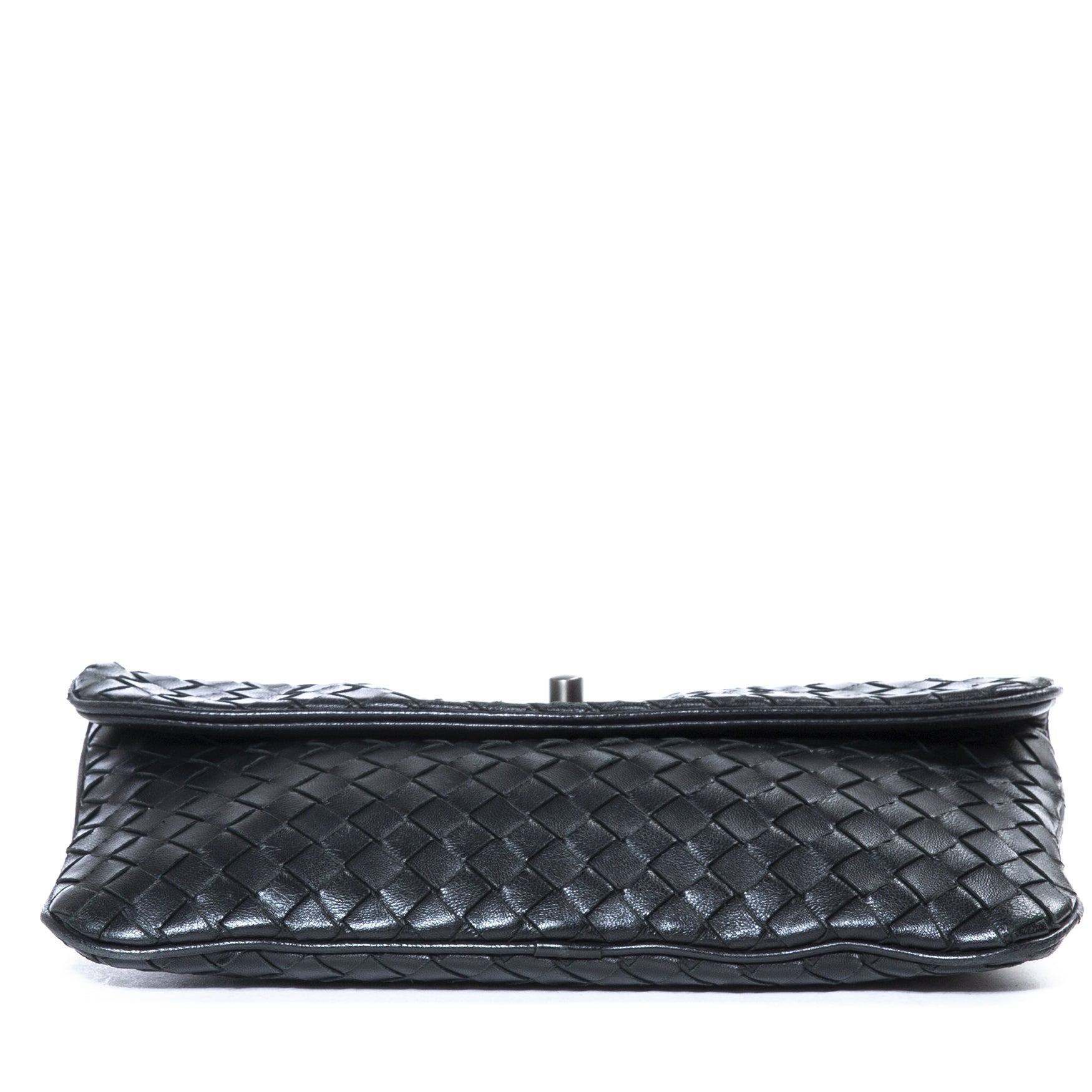 Bottega Veneta Small Black Intrecciato Shoulder Bag