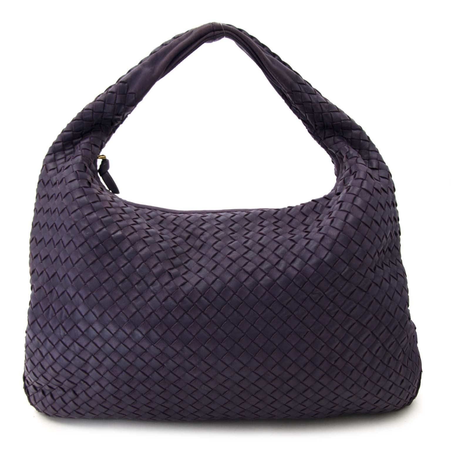 Bottega Veneta Large Intrecciato Purple Leather Hobo Bag for sale online