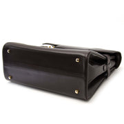 achetez Delvaux Brown Boxcalf Leather Tempete MM sur labellov pour une bonne prix